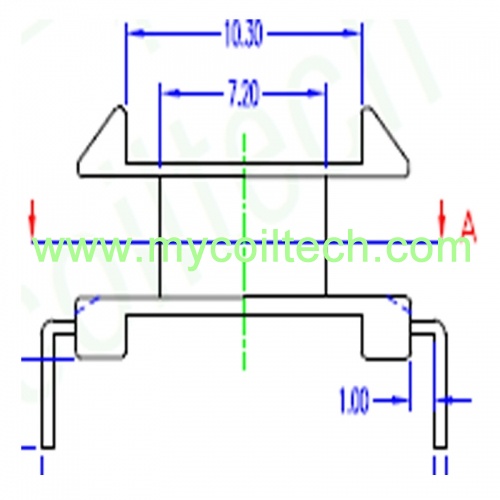 вертикальная электронная катушка трансформатора edr20 5 + 5 pin